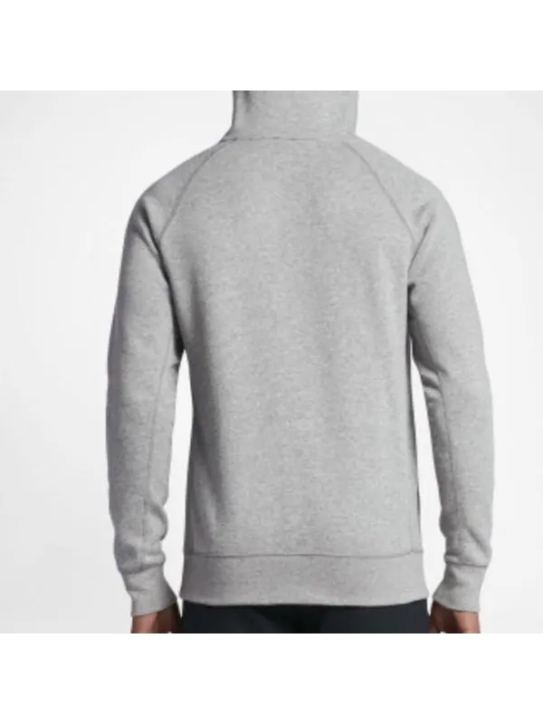 Толстовка Men's Air Jordan 11 Fleece Po Casual Sports Fleece Lined Long Sleeves Printing Hooded Gray — изображение 4 из 4