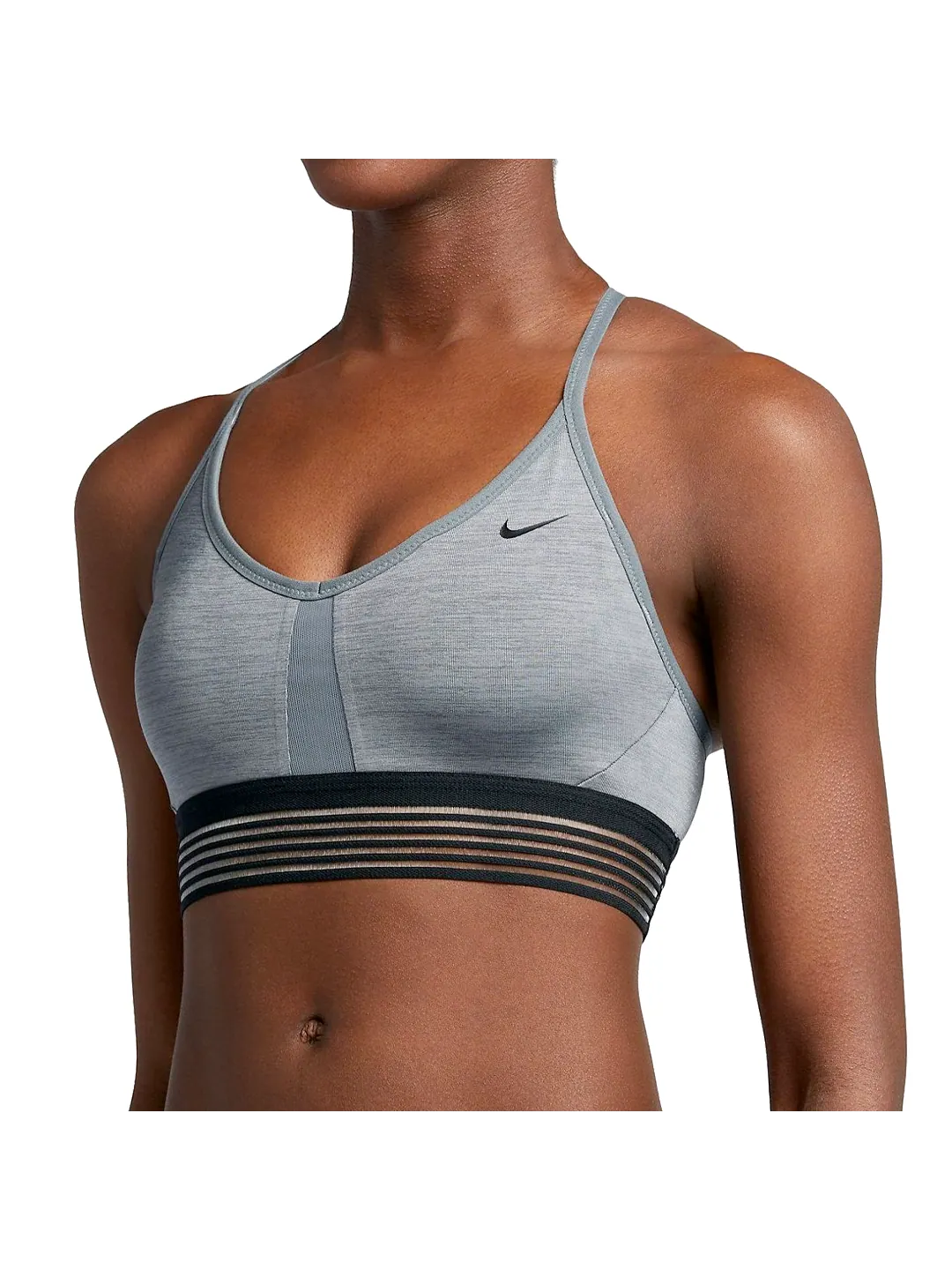 (WMNS) Спортивный бюстгальтер Nike Indy Light-Support Padded Sports Bra 'Iron Grey' — изображение 1 из 2, серый