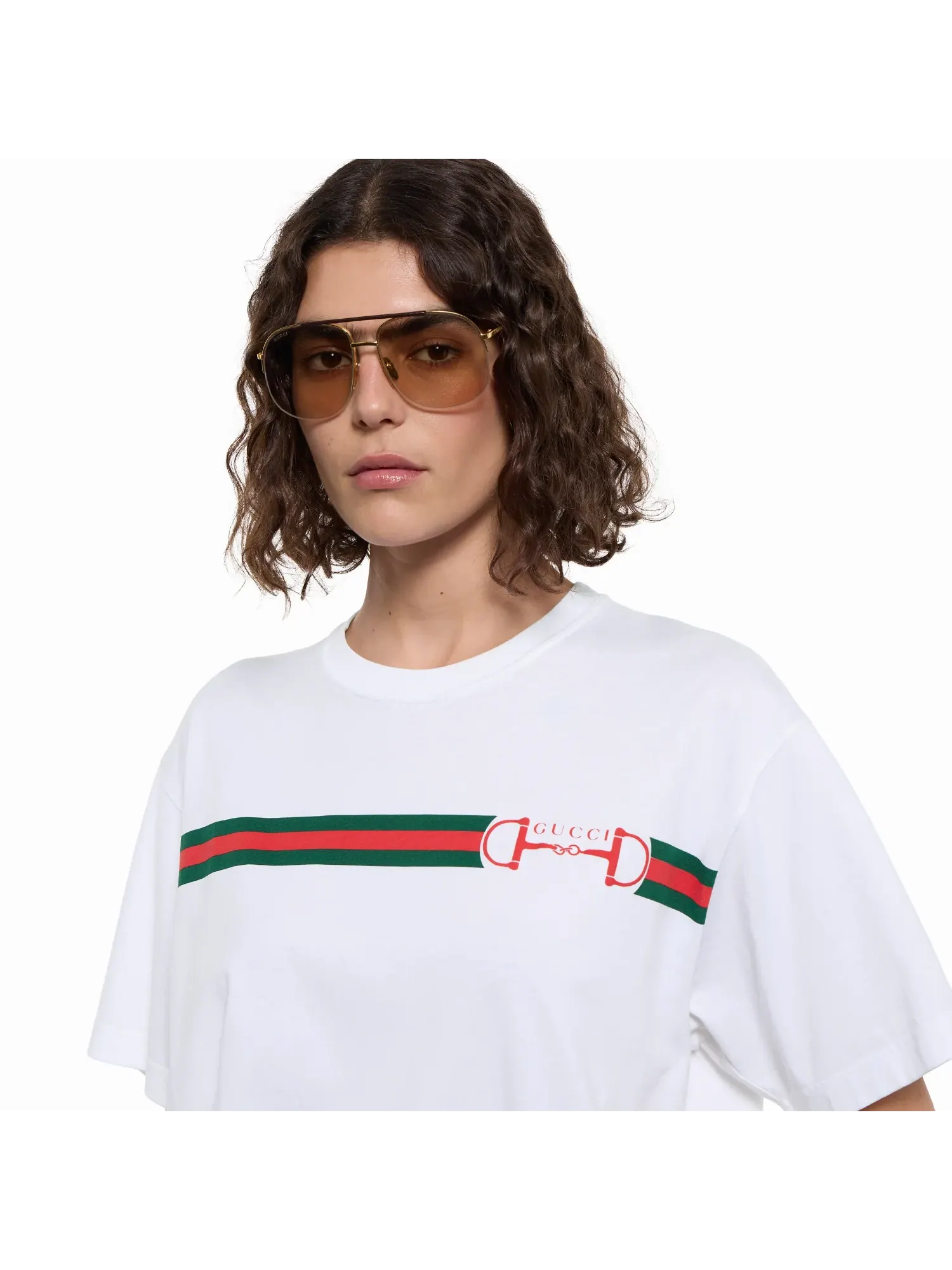 Футболка Gucci Cotton Jersey With Print — изображение 2 из 8, белый