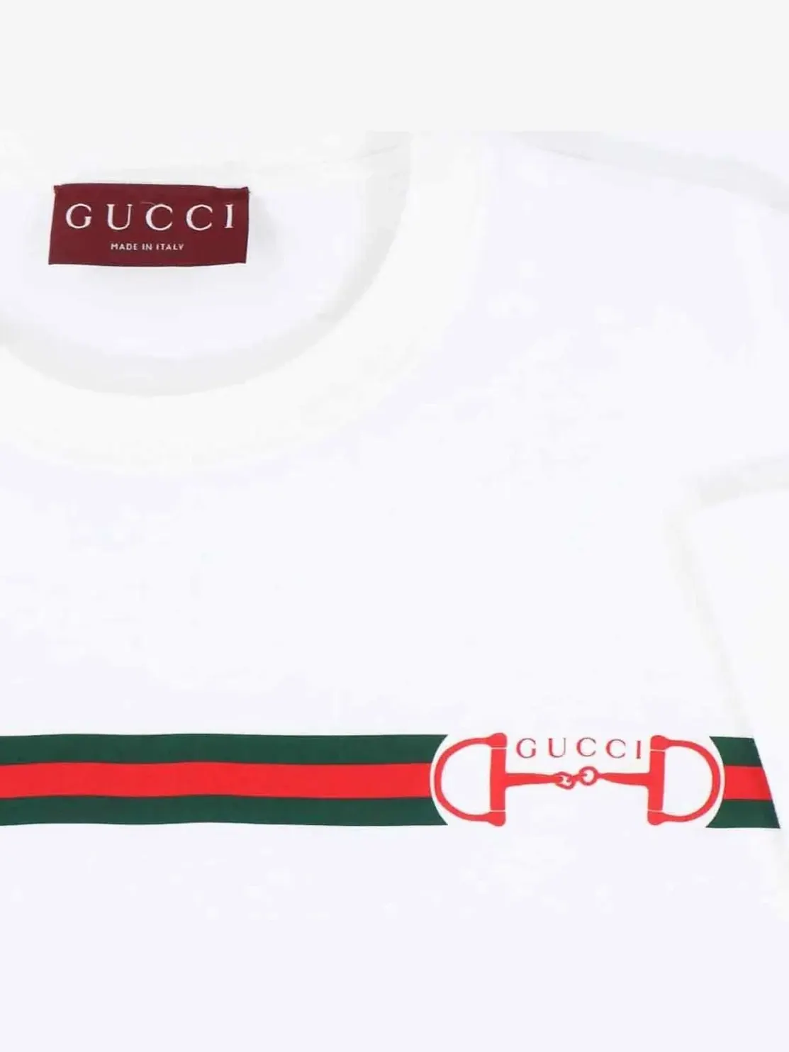 Футболка Gucci Cotton Jersey With Print — изображение 6 из 8, белый