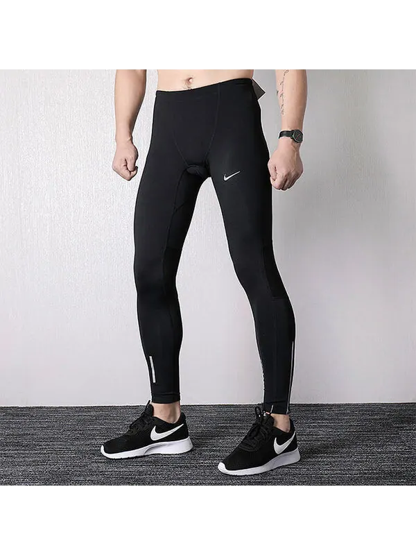 Спортивные штаны Nike Pro Sports Running Training Slim Fit gym pants Black — изображение 3 из 4, черный