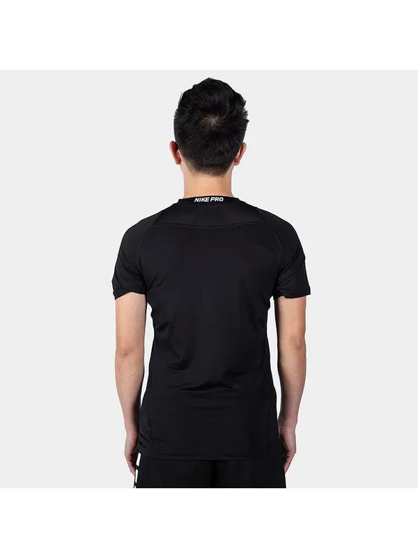 Спортивная футболка Nike Pro Top Short Sleeve Training Tight Black — изображение 4 из 4, черный