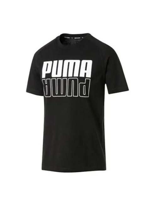 Футболка printed t-shirt 'black' Puma — изображение 1 из 2, черный