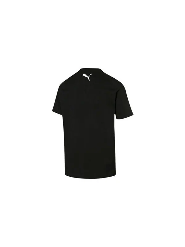 Футболка printed t-shirt 'black' Puma — изображение 2 из 2, черный
