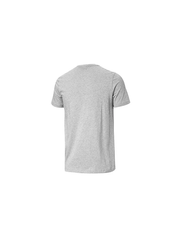 Футболка chest large logo printing short sleeve gray Puma — изображение 2 из 2, серый