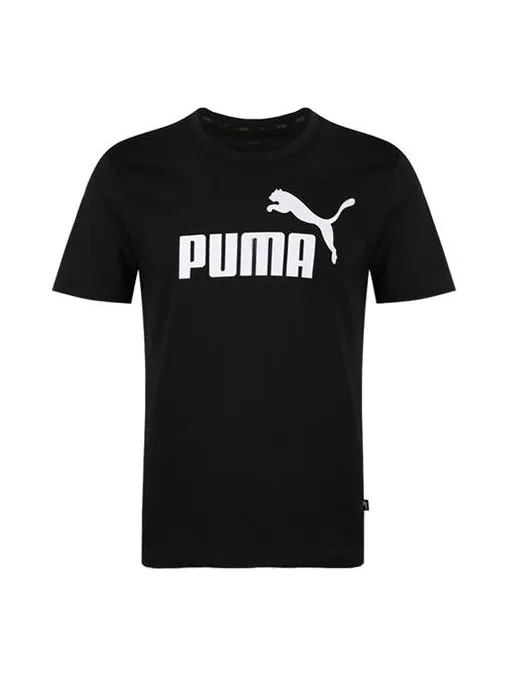 Футболка athleisure casual sports round neck short sleeve black Puma — изображение 1 из 2, черный