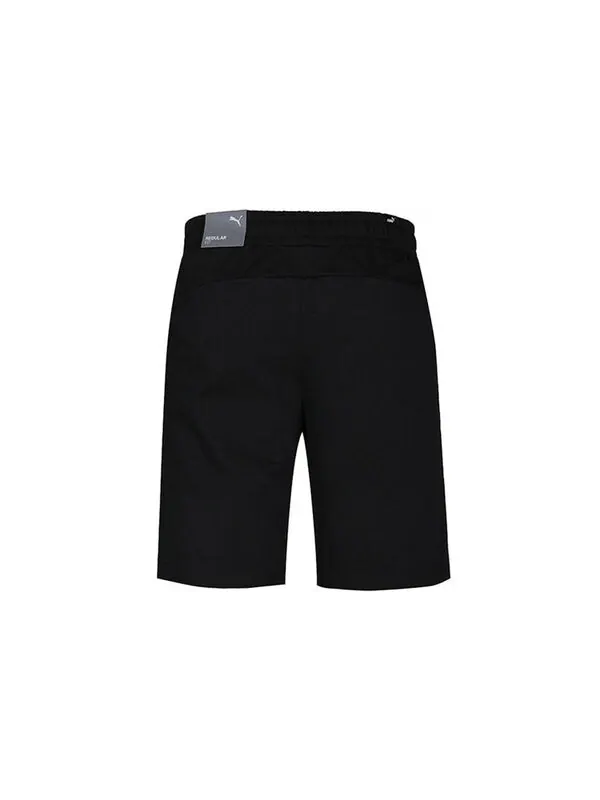 Шорты solid casual shorts 'black' Puma — изображение 2 из 4, черный