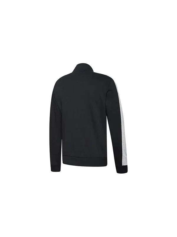 Толстовка contrast stand collar color matching sweatshirt black Puma — изображение 2 из 2, черный