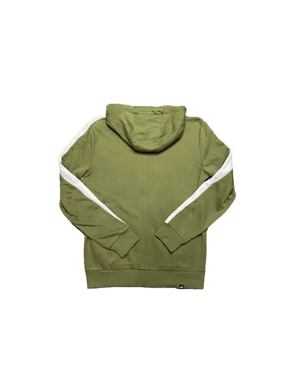 Толстовка hooded zipper jacket military green Puma — изображение 2 из 2, зеленый