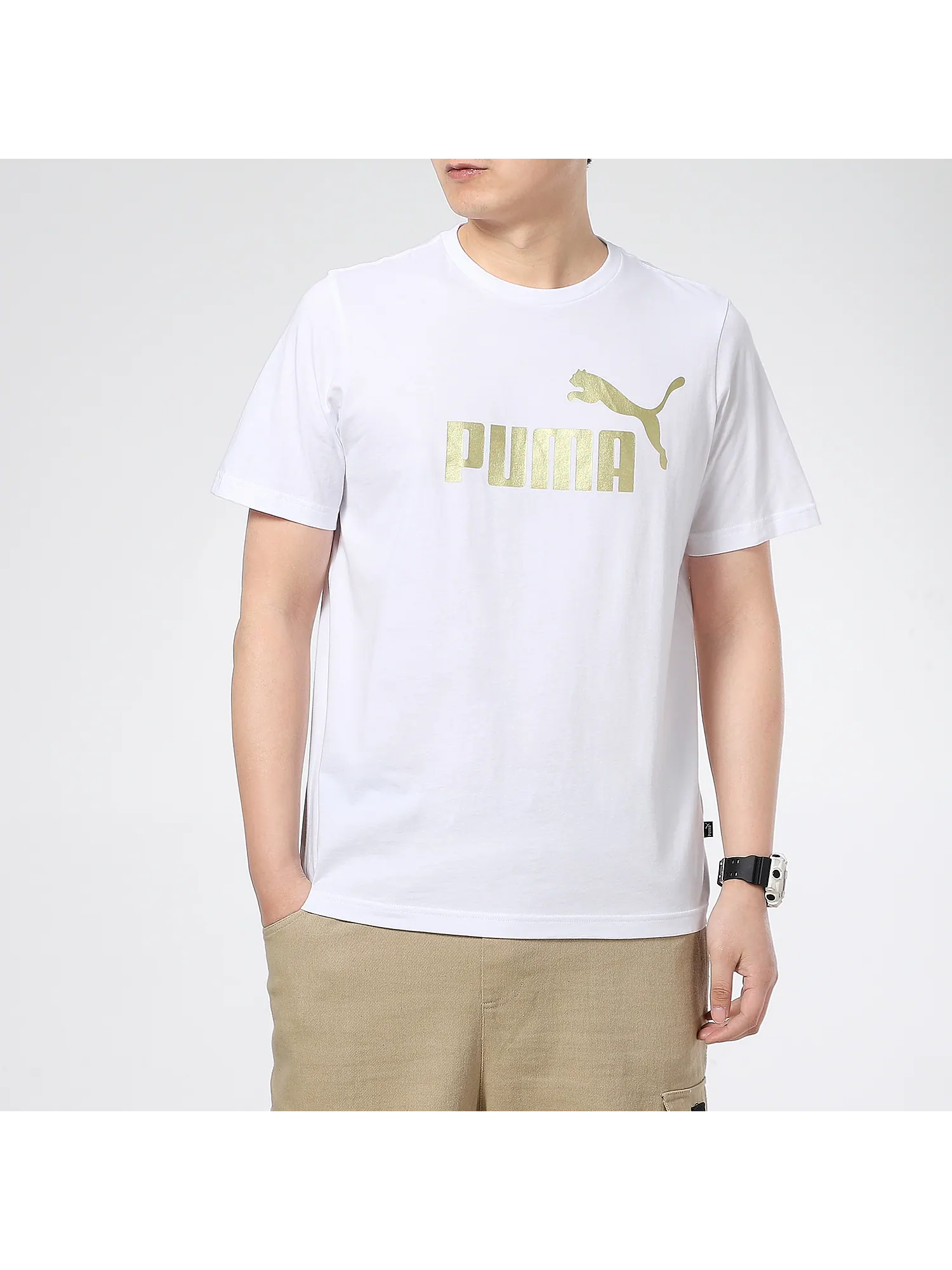 Футболка Puma Set-in Sleeve Men's — изображение 6 из 8, белый