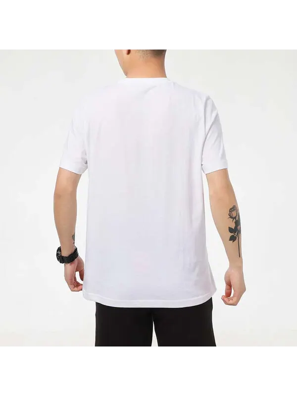 Футболка printed round neck t-shirt 'white' Puma — изображение 4 из 4, белый