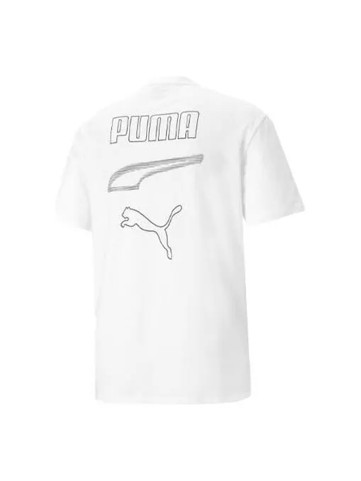 Футболка rebel t-shirt 'white' Puma — изображение 1 из 2, белый