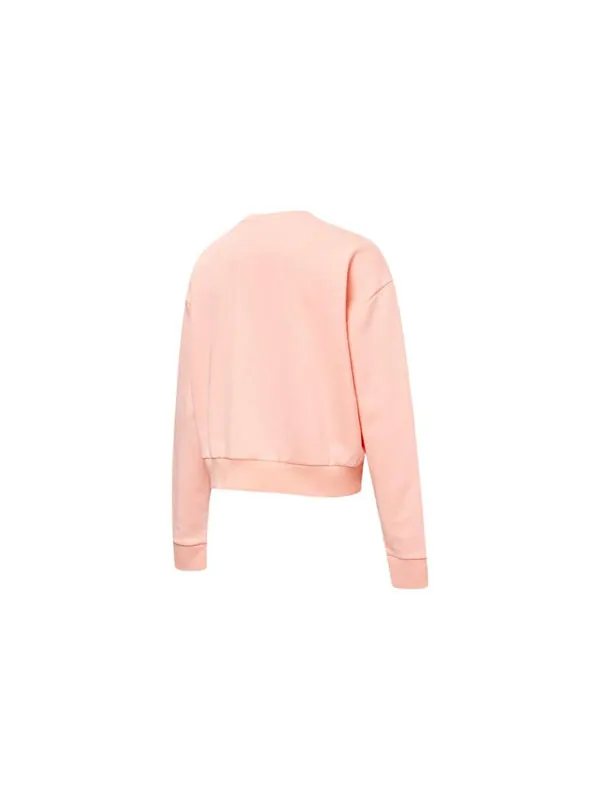 Свитер rebel crew neck sweater 'pink' Puma — изображение 2 из 2, розовый
