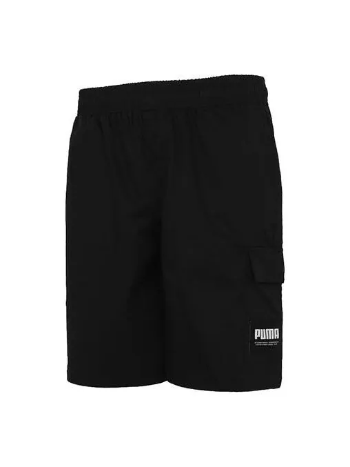 Шорты cargo shorts 'black' Puma — изображение 1 из 4, черный