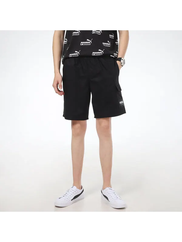 Шорты cargo shorts 'black' Puma — изображение 3 из 4, черный