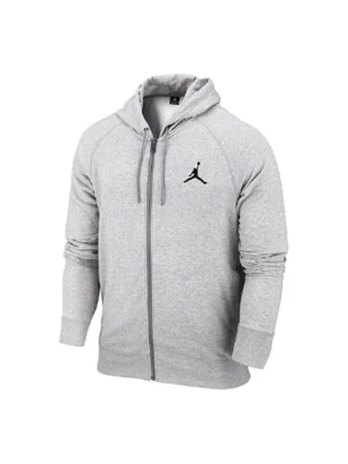 Куртка Air Jordan Air Fleece Lined Basketball Sports Hooded Jacket Gray — изображение 1 из 3, серый
