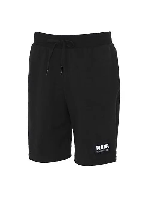 Шорты essentials jersey shorts 'black' Puma — изображение 1 из 4, черный