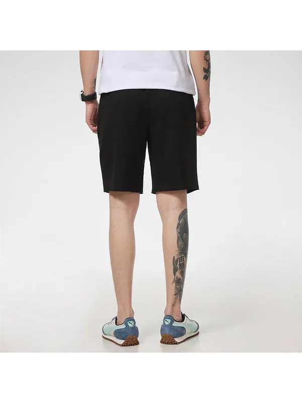 Шорты essentials jersey shorts 'black' Puma — изображение 4 из 4, черный