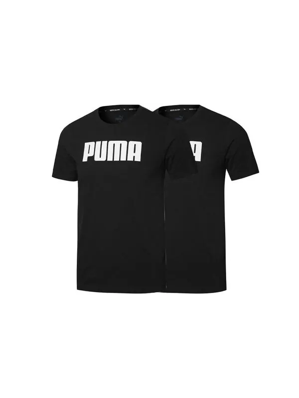 Футболка active logo t-shirt 'black' Puma — изображение 3 из 3, черный