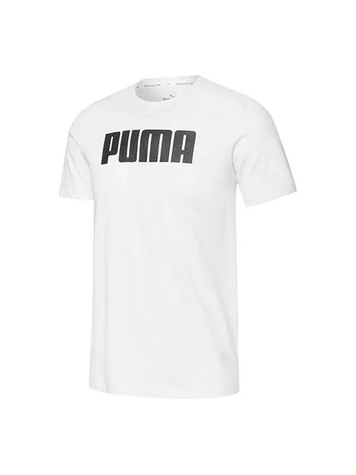 Футболка active logo t-shirt 'white' Puma — изображение 1 из 2, белый