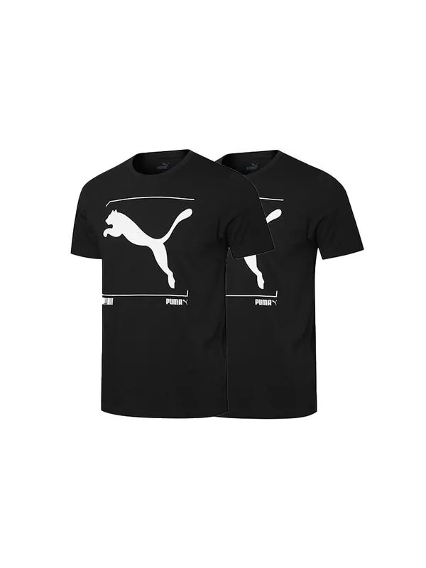 Футболка nu-tility logo t-shirt 'black' Puma — изображение 3 из 3, черный