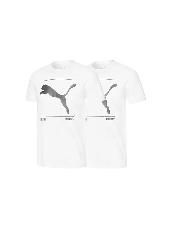Футболка nu-tility logo t-shirt 'white' Puma — изображение 3 из 3, белый