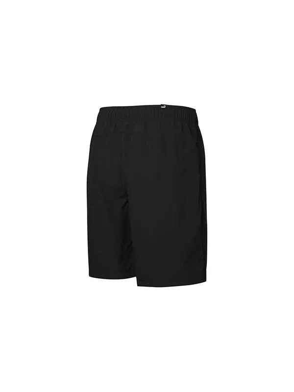 Шорты logo woven shorts 'black' Puma — изображение 2 из 2, черный