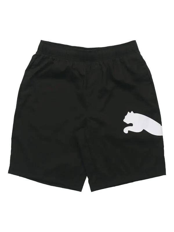 Шорты basic logo graphic shorts 'black' Puma — изображение 1 из 3, черный