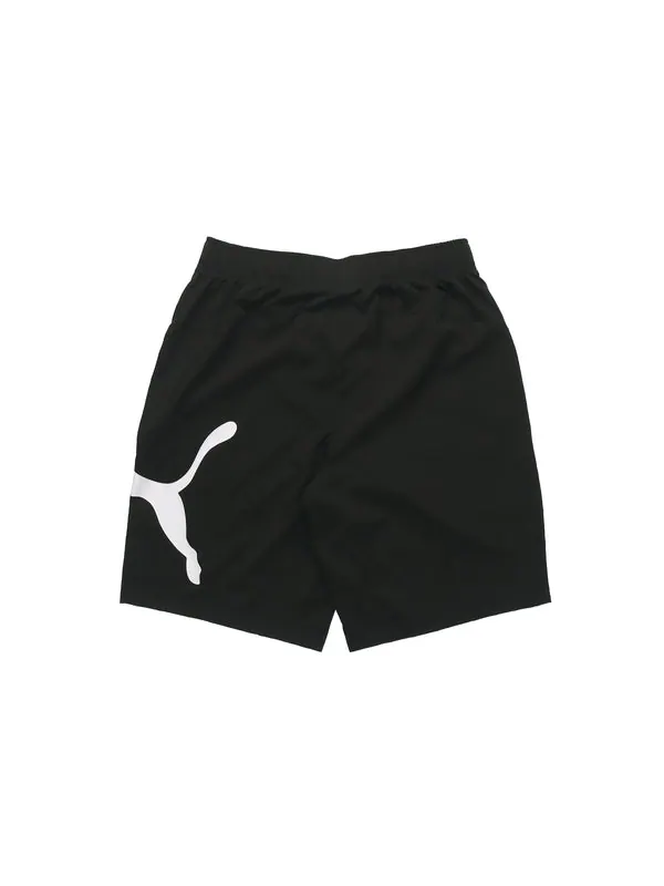 Шорты basic logo graphic shorts 'black' Puma — изображение 2 из 3, черный