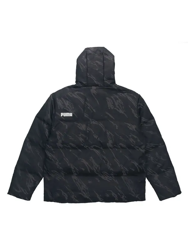Куртка down jacket 'black white' Puma — изображение 2 из 2, черный/белый