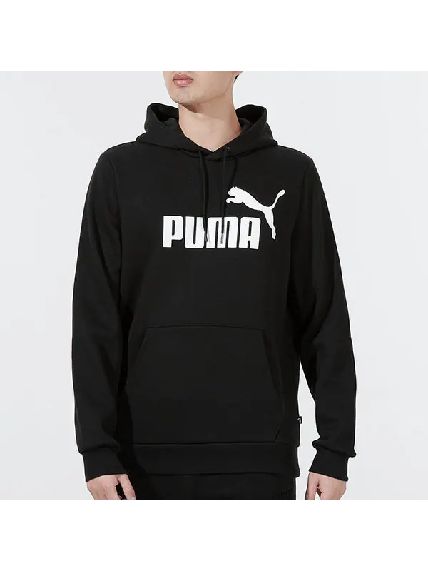 Свитер essential sweatshirt 'black' Puma — изображение 3 из 4, черный