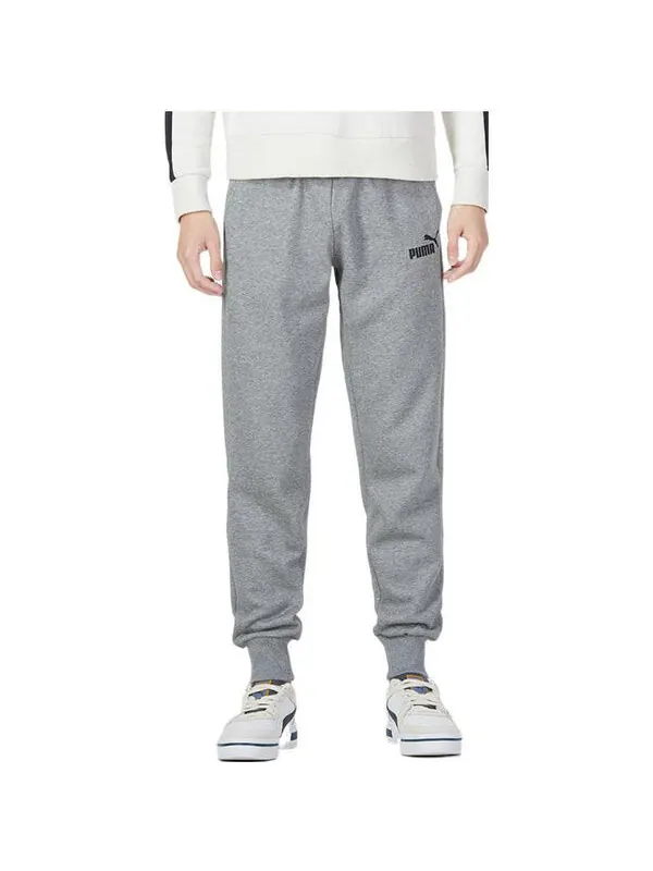 Брюки essentials fleece pants 'grey' Puma — 2