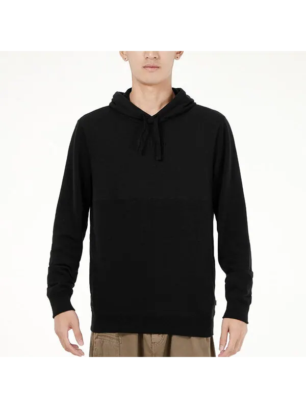 Толстовка solid color sports knit drawstring black Puma — изображение 3 из 4, черный