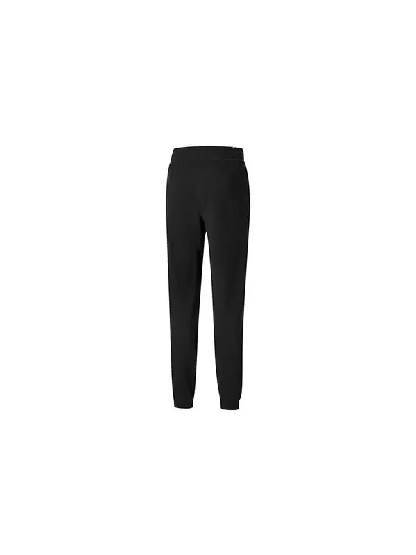 Брюки modern basics logo pants 'black' Puma — изображение 2 из 4, черный