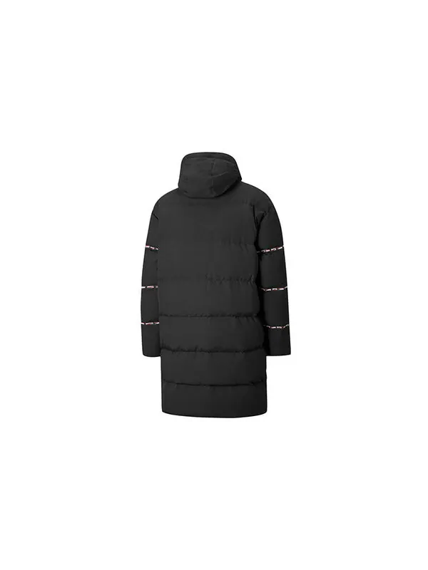 Куртка classic long down jacket 'black' Puma — изображение 2 из 4, черный