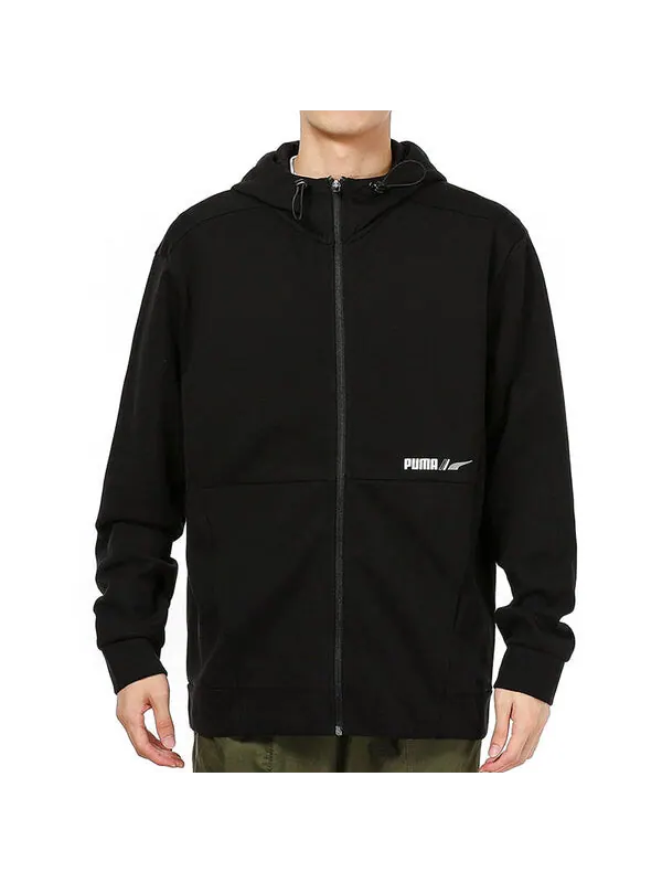 Куртка full sleeve solid jacket 'black' Puma — изображение 3 из 4, черный