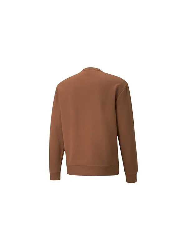 Свитер winterized crew logo 'tan' Puma — изображение 2 из 4, бежевый