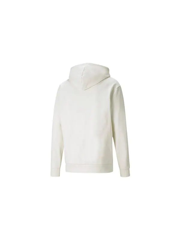 Толстовка ivory active wear hoodie 'white' Puma — изображение 2 из 2, белый