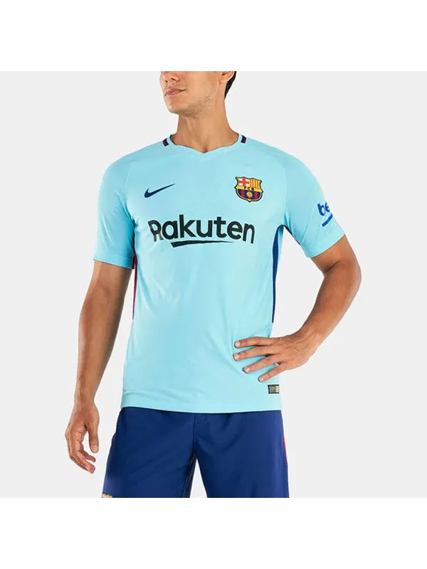 Спортивная футболка fc barcelona 17/18 authentic away jersey 'blue' Nike — изображение 3 из 4, бежевый