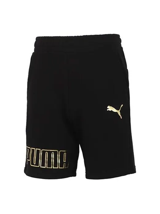 Шорты logo sports shorts 'black' Puma — изображение 1 из 4, черный