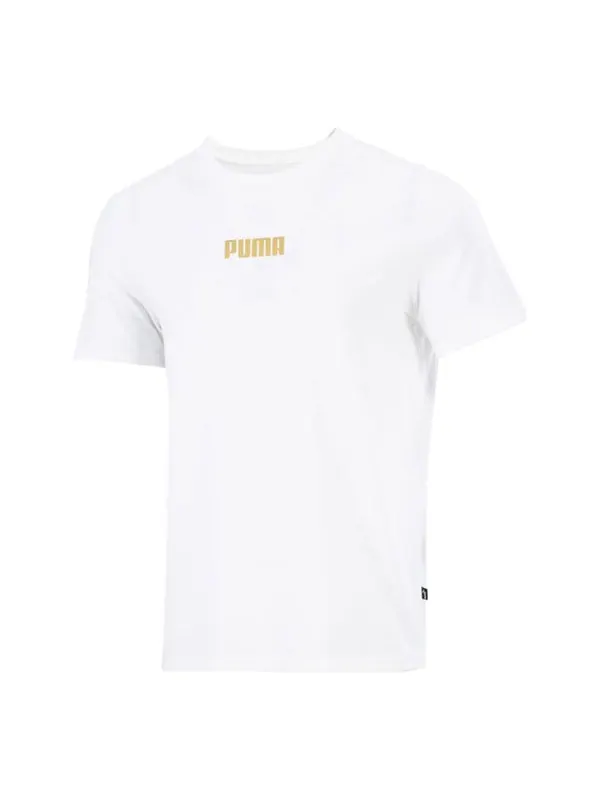 Футболка alphabet printing casual sports short sleeve white Puma — изображение 1 из 4, белый