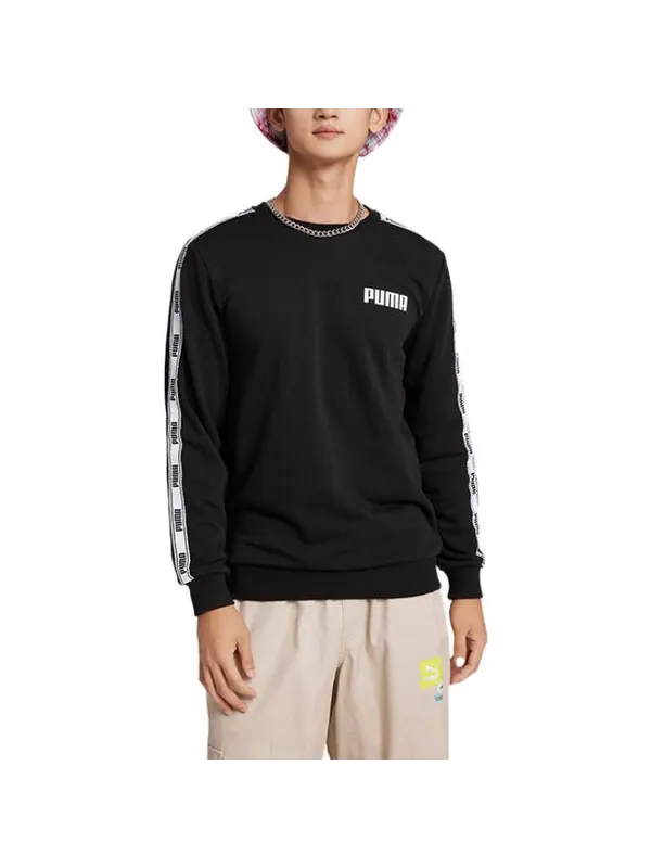 Свитер graphic sweater 'black' Puma — изображение 3 из 4, черный