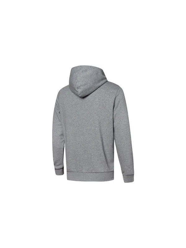Куртка ess logo solid color hooded jacket gray Puma — изображение 2 из 2, серый