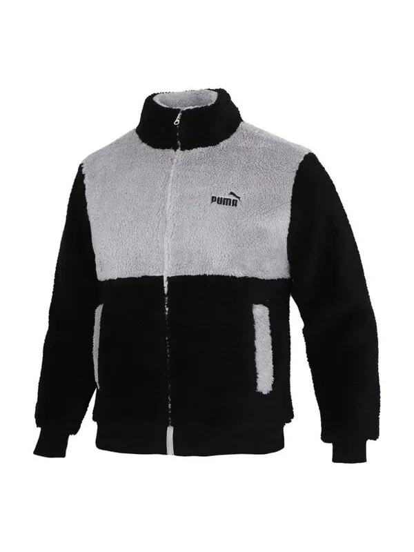 Куртка sherpa jacket 'black' Puma — изображение 1 из 4, черный