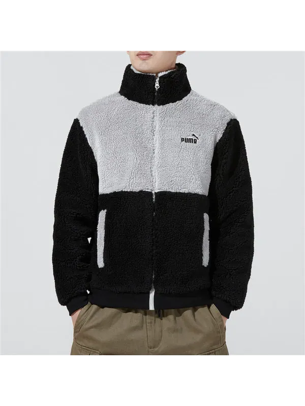 Куртка sherpa jacket 'black' Puma — изображение 3 из 4, черный