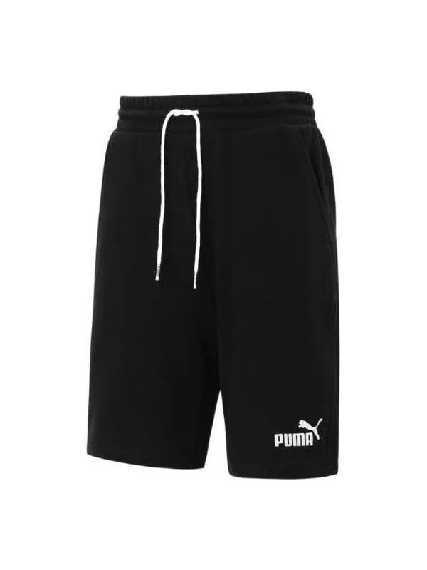 Шорты fleece shorts 'black' Puma — изображение 1 из 2, черный