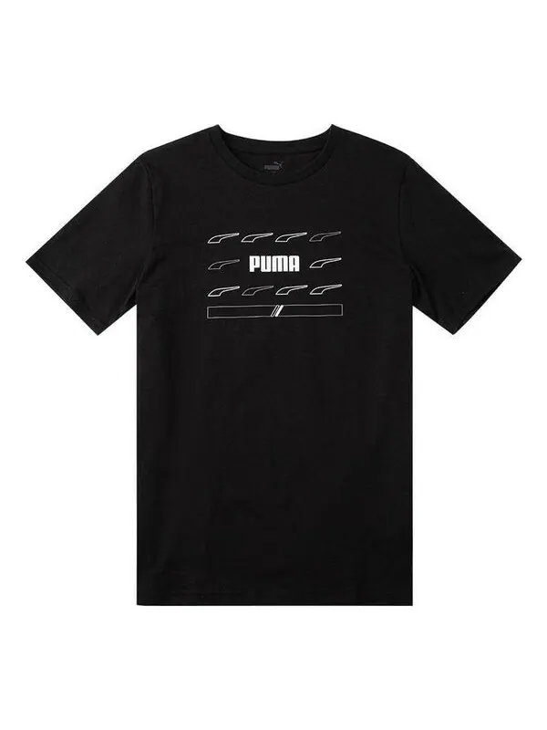 Футболка graphic t-shirts 'black' Puma — изображение 1 из 4, черный