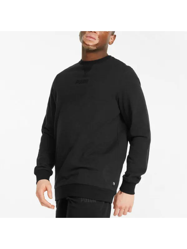 Свитер long sleeve active wear sweater 'black' Puma — изображение 3 из 4, черный