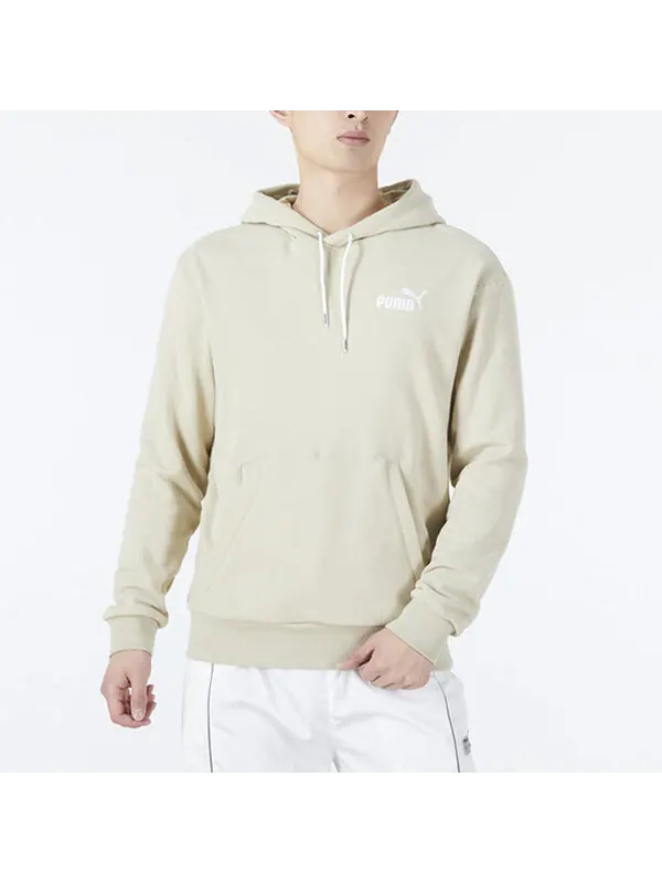 Толстовка ess logo hoodie 'beige' Puma — изображение 3 из 4, бежевый