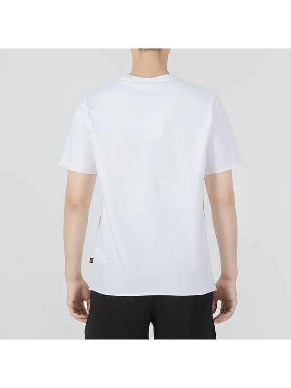 Футболка basic logo t-shirts 'white' Puma — изображение 3 из 3, белый